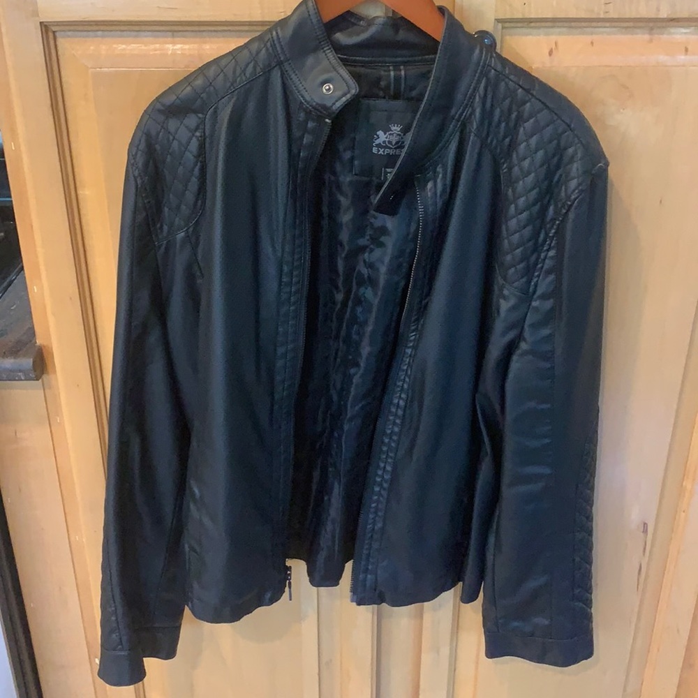 Men’s faux leather jacket